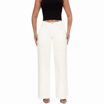 CurvyFit™ Mid-Low Rise Stretch Wide-Leg Jeans