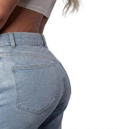 CurvyFit™ Mid-Low Rise Stretch Wide-Leg Jeans